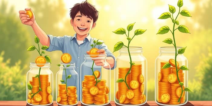 Define un porcentaje fijo para tus inversiones mensuales